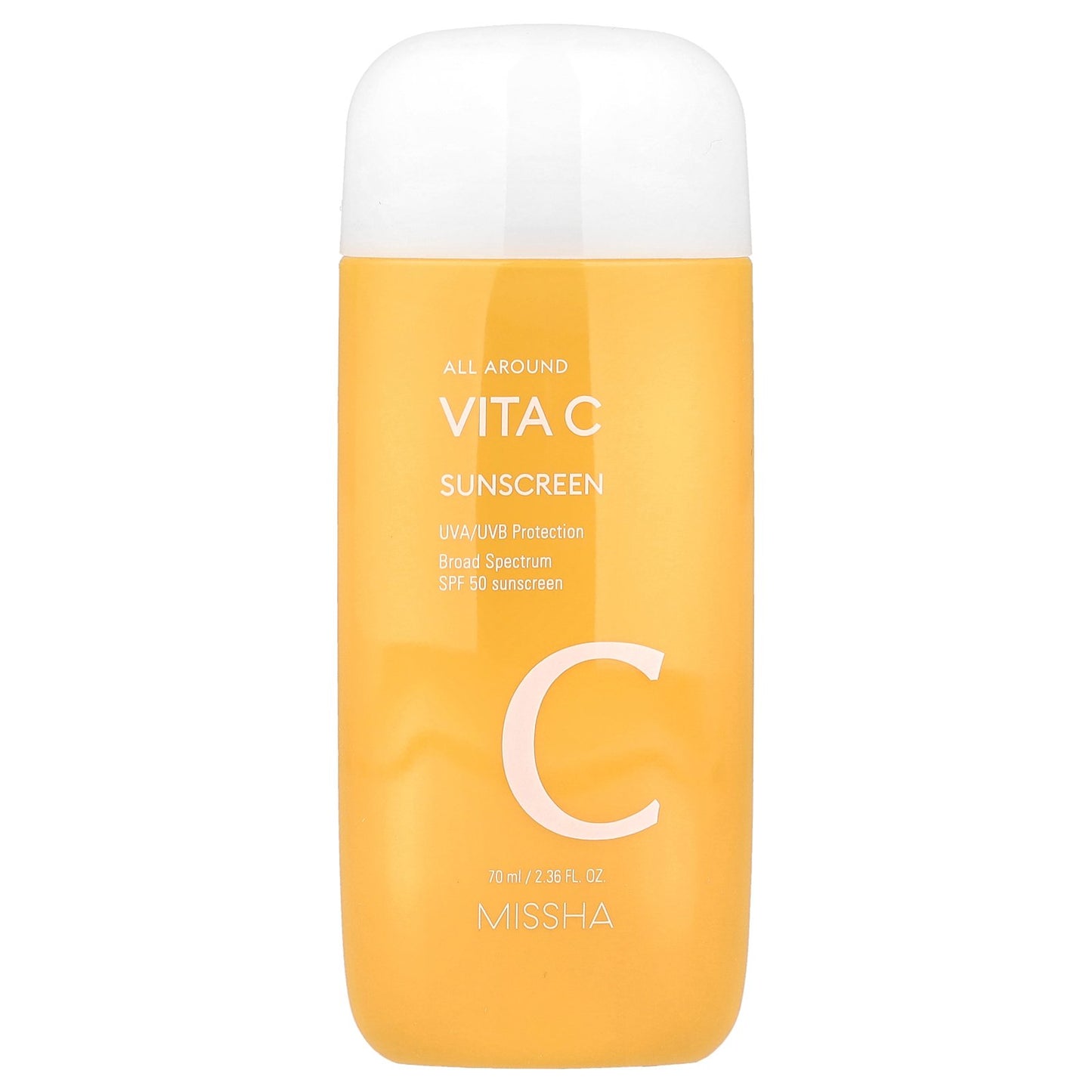 Missha, All Around Vita C Sunscreen, SPF 50, 2.36 fl oz (70 ml)