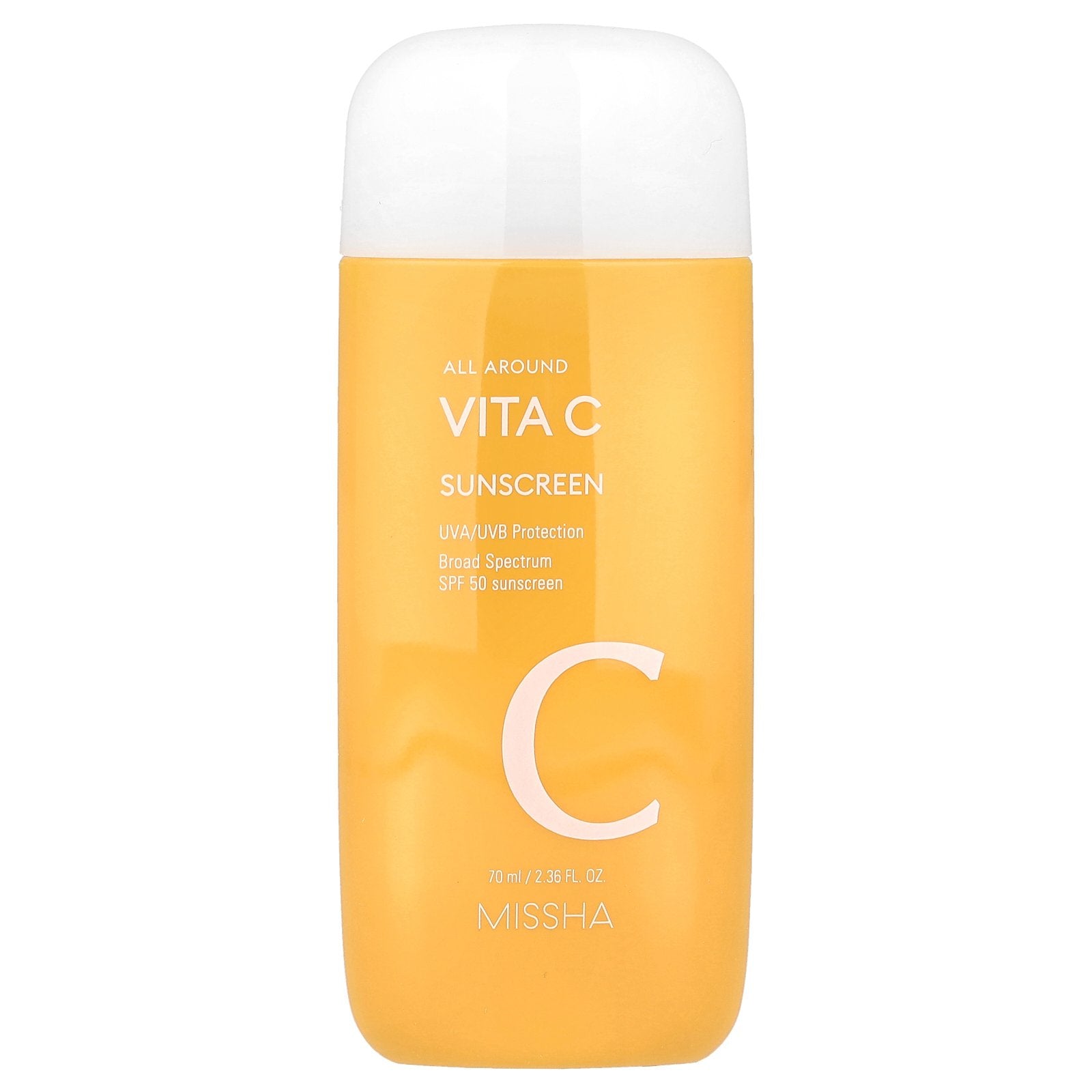 Missha, All Around Vita C Sunscreen, SPF 50, 2.36 fl oz (70 ml)