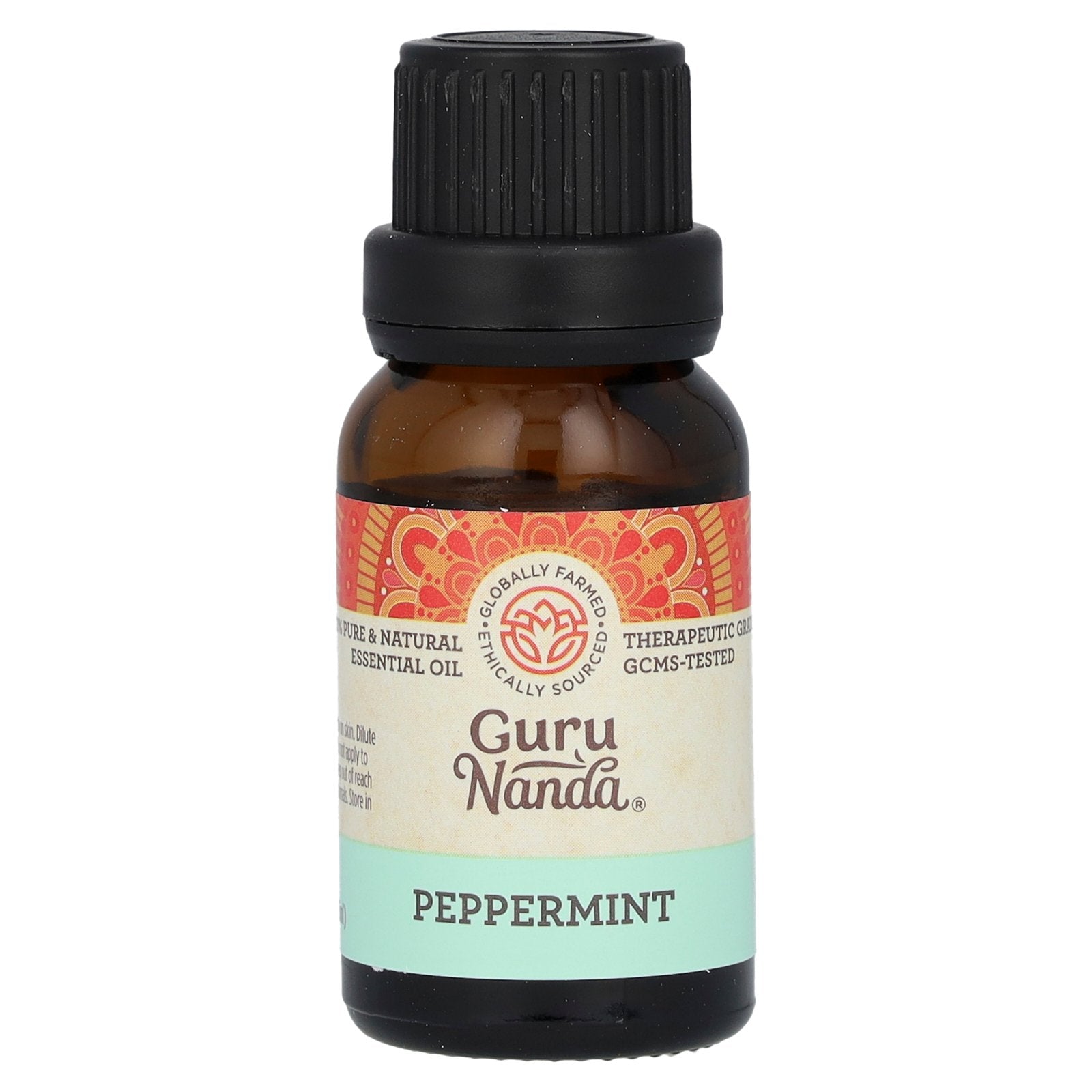 GuruNanda, 100% Pure & Natural Essential Oil, Peppermint, 0.5 fl oz (15 ml)