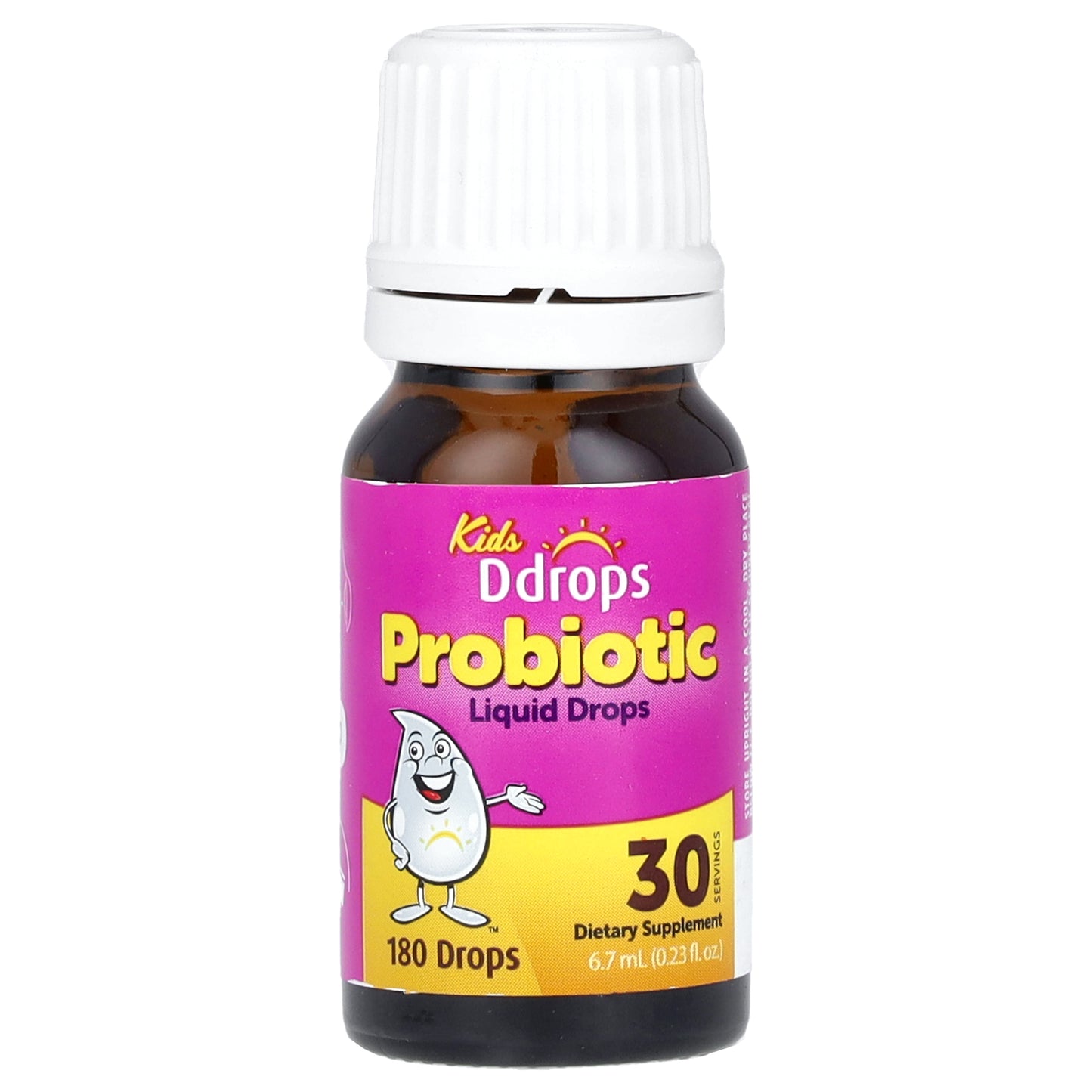 Ddrops, Kids, Probiotic Liquid Drops, For Ages 1 Year+, 180 Drops, 0.23 fl oz (6.7 ml)