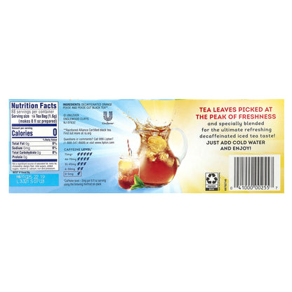 Lipton, Cold Brew, Family Size, Decaffeinated, 22 Tea Bags, 4.8 oz (136 g)