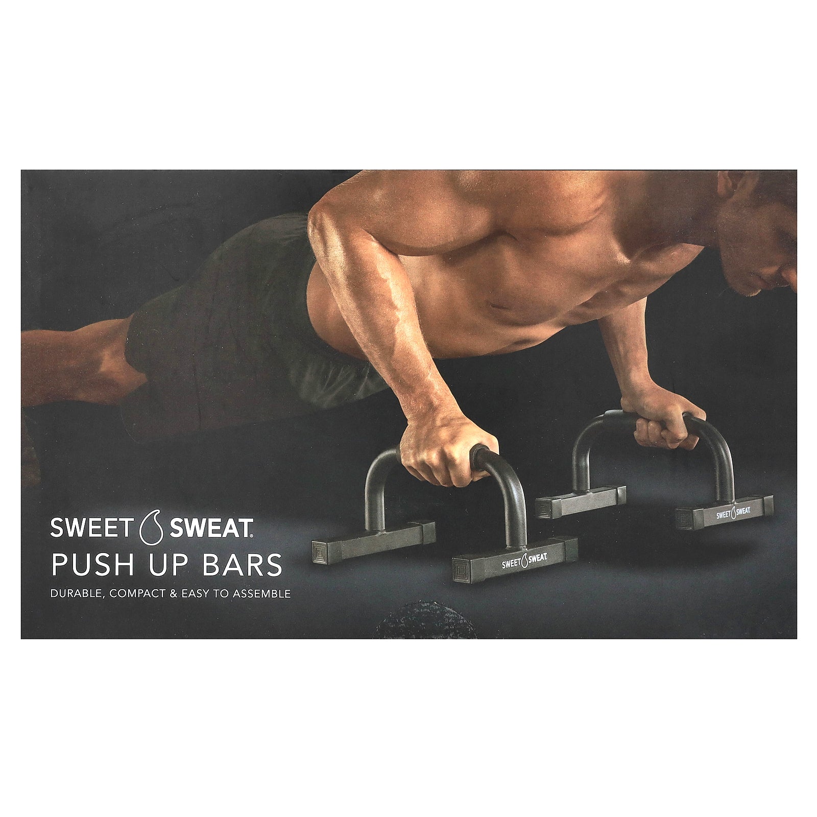 Sports Research, Sweet Sweat®, Push Up Bars, 2 Bars