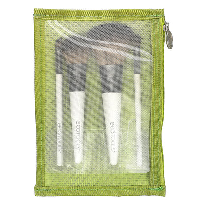 EcoTools, On-The-Go Style Brush Set , 4 Piece Kit