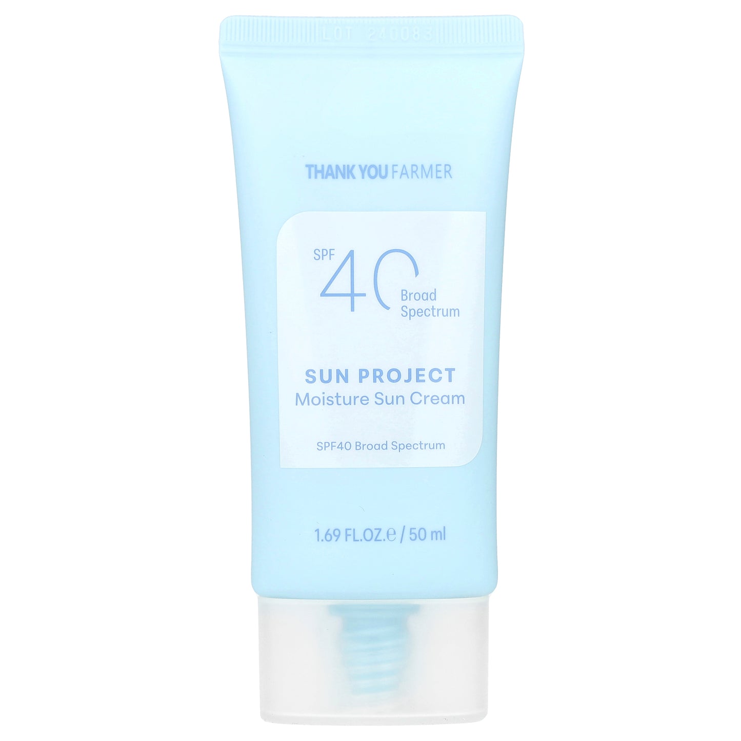 Thank You Farmer, Sun Project, Moisture Sun Cream, SPF 40, 1.69 fl oz (50 ml)