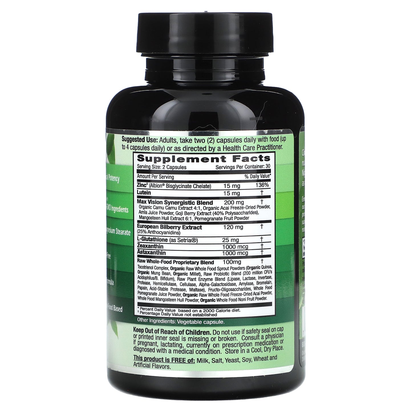 Emerald Laboratories, Vision Health, 60 Vegetable Caps