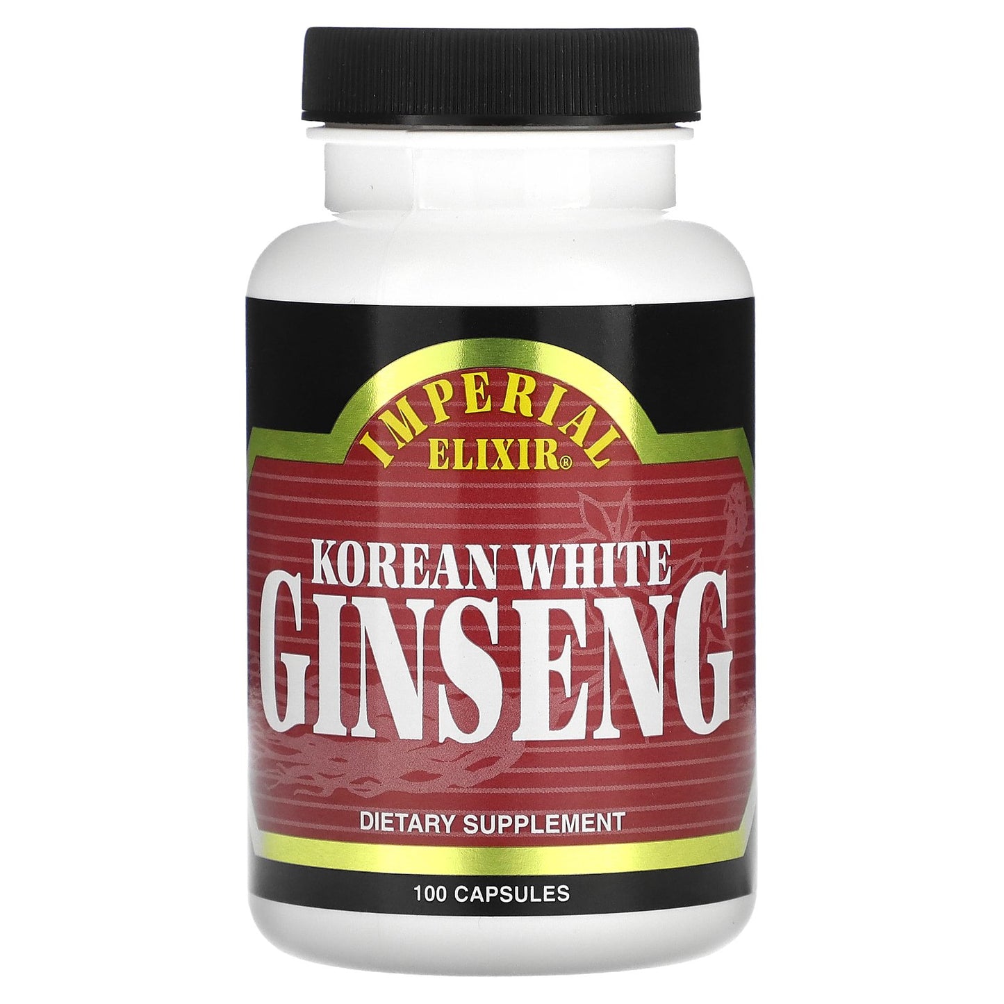 Imperial Elixir, Korean White Ginseng, 1,000 mg, 100 Capsules (500 mg per Capsule)