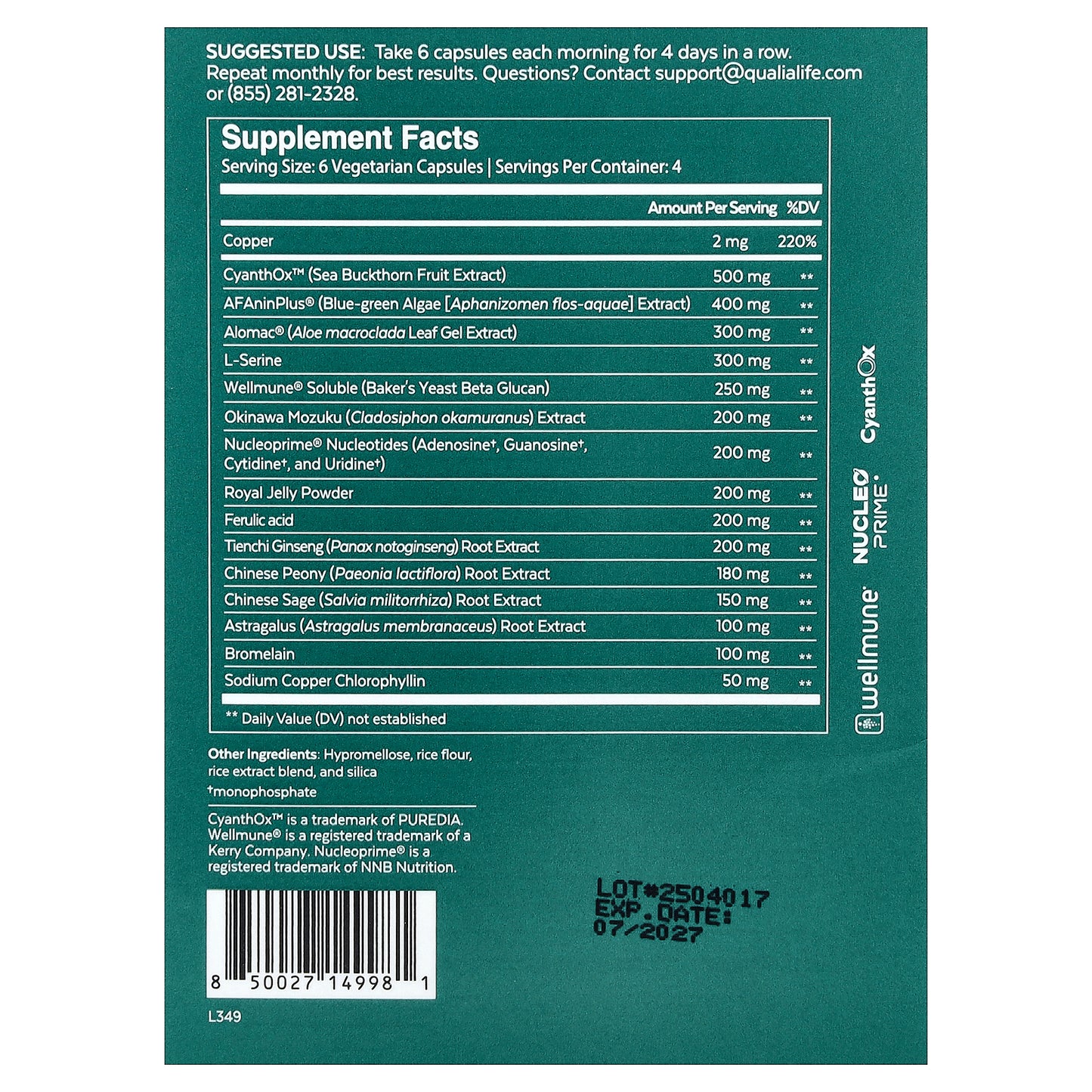 Qualia, Stem Cell™, 24 Capsules