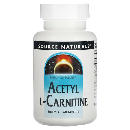 Source Naturals, Acetyl L-Carnitine, 500 mg, 60 Tablets