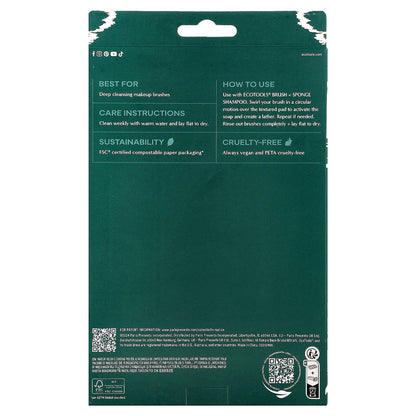 EcoTools, Makeup Brush Cleansing Pad, 1 Pad