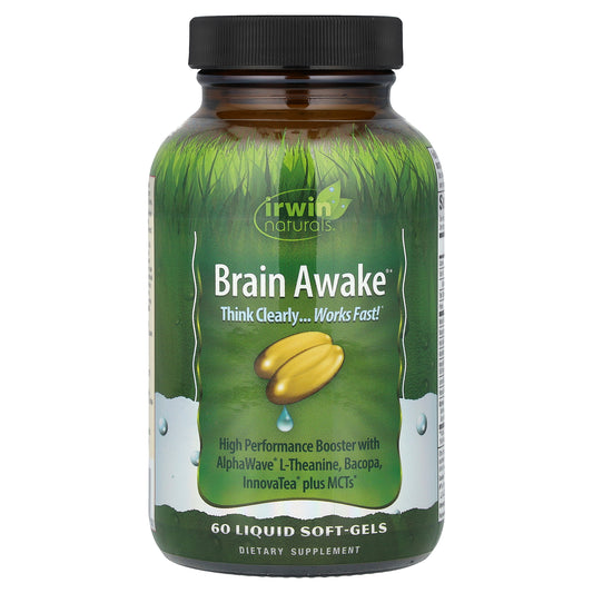 Irwin Naturals, Brain Awake®, 60 Liquid Soft-Gels