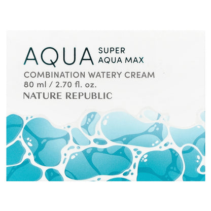 Nature Republic, Super Aqua Max, Combination Watery Cream, 2.7 fl oz (80 ml)