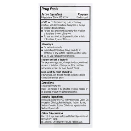 Baush+Lomb Blink, Blink® Triple Care, Dry Eye, Lubricating Eye Drops, 0.34 fl oz (10 ml)