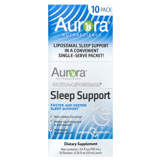 Aurora Nutrascience, Ultra-Liposomal®, Sleep Support, 10 Packets, 0.34 fl oz (10 ml) Each