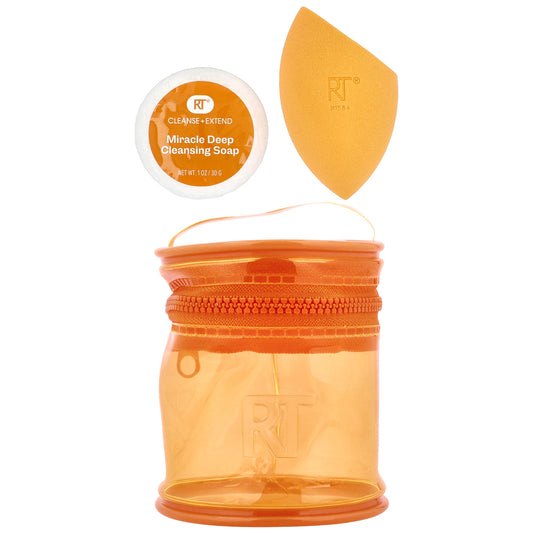 Real Techniques, Miracle Blend + Cleanse Set, 3 Piece Set