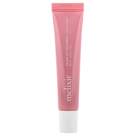 Melixir, Vegan Lip Treatment + Vegan Collagen, 2 Rose, 0.5 oz (15 g)