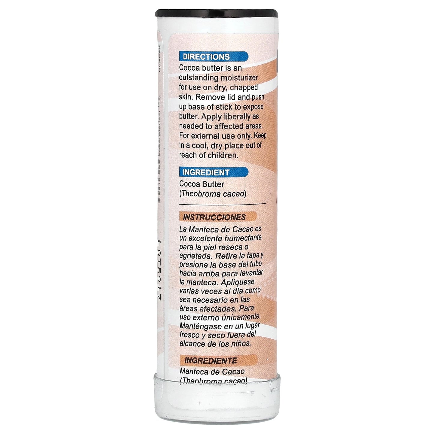 De La Cruz, 100% Cocoa Butter Stick, 1 oz (28 g)