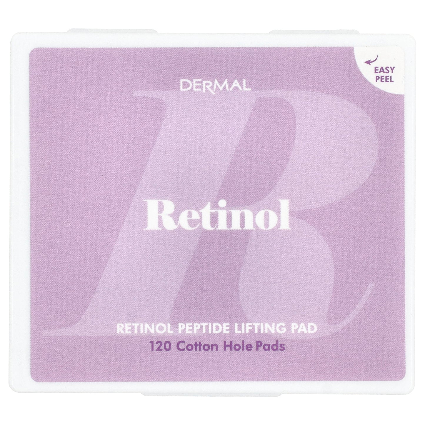 Dermal, Retinol Peptide Lifting Pad, 120 Cotton Hole Pads