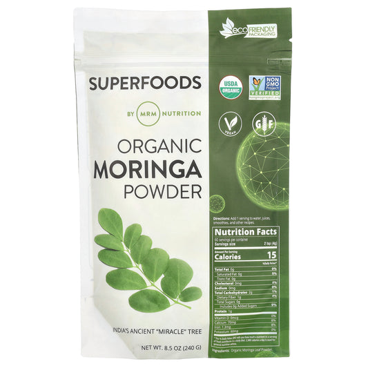 MRM Nutrition, Organic Moringa Powder, 8.5 oz (240 g)