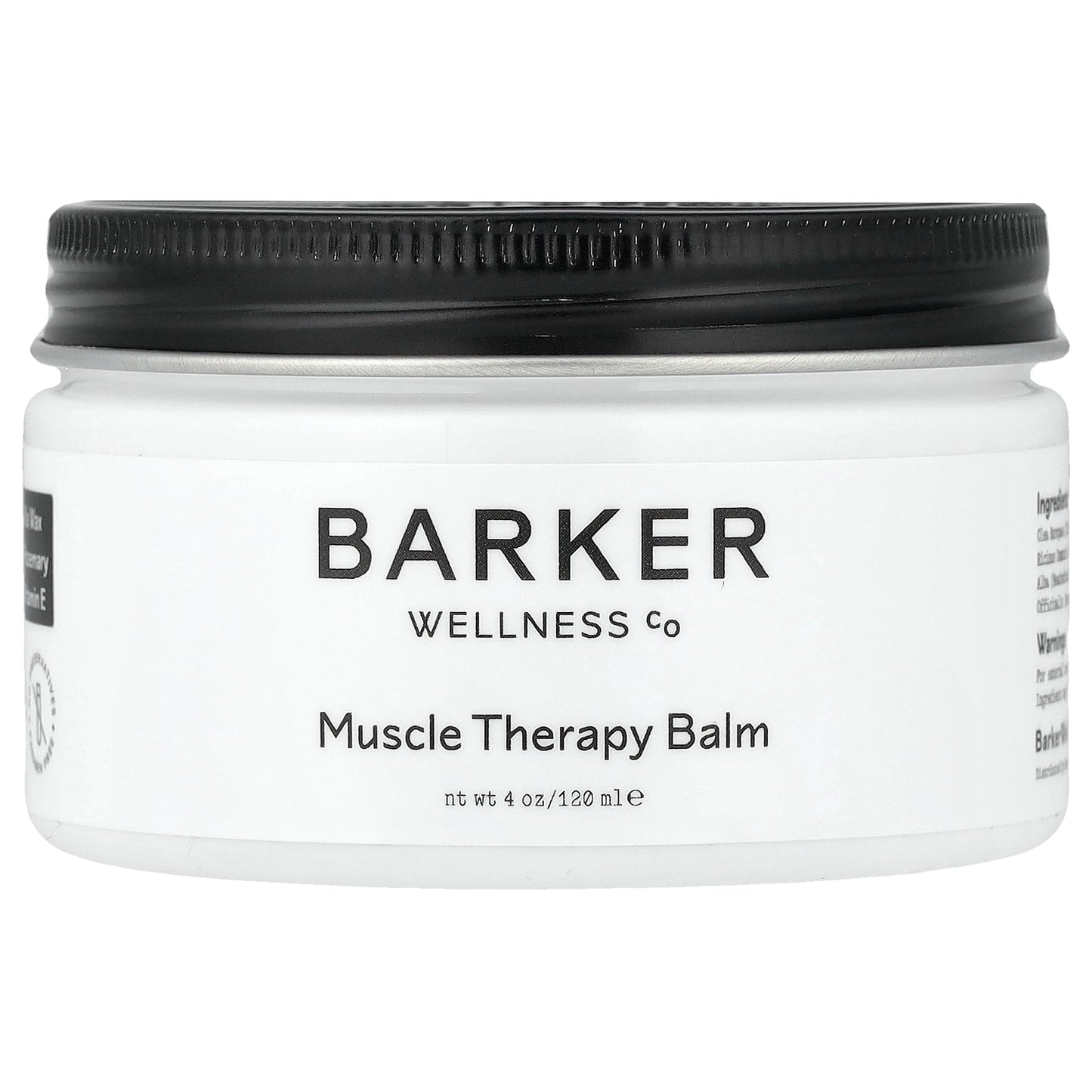 Barker Wellness Co, Muscle Therapy Balm, 4 oz (120 ml)