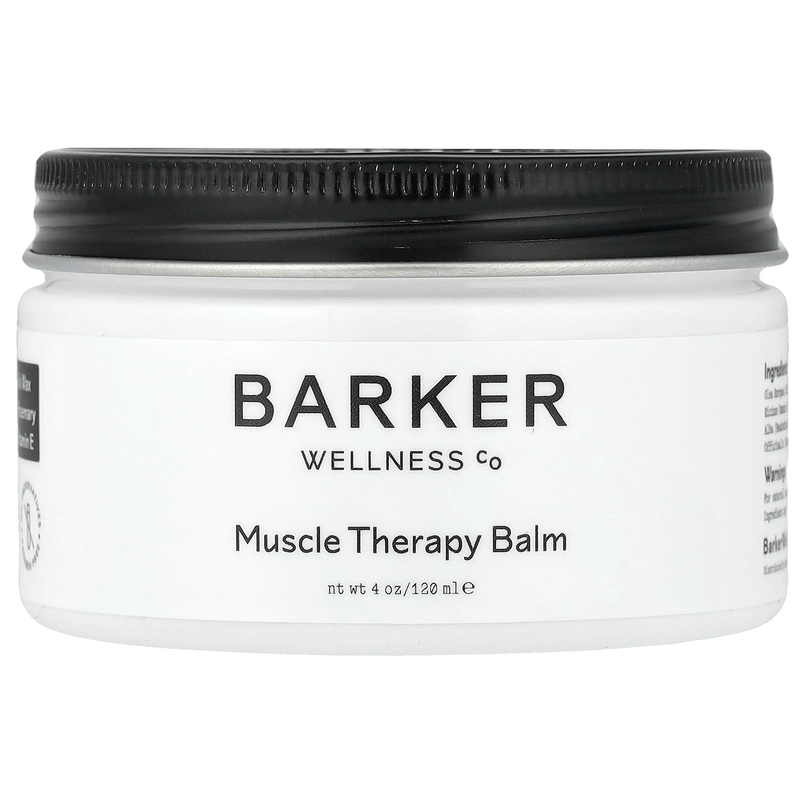 Barker Wellness Co, Muscle Therapy Balm, 4 oz (120 ml)