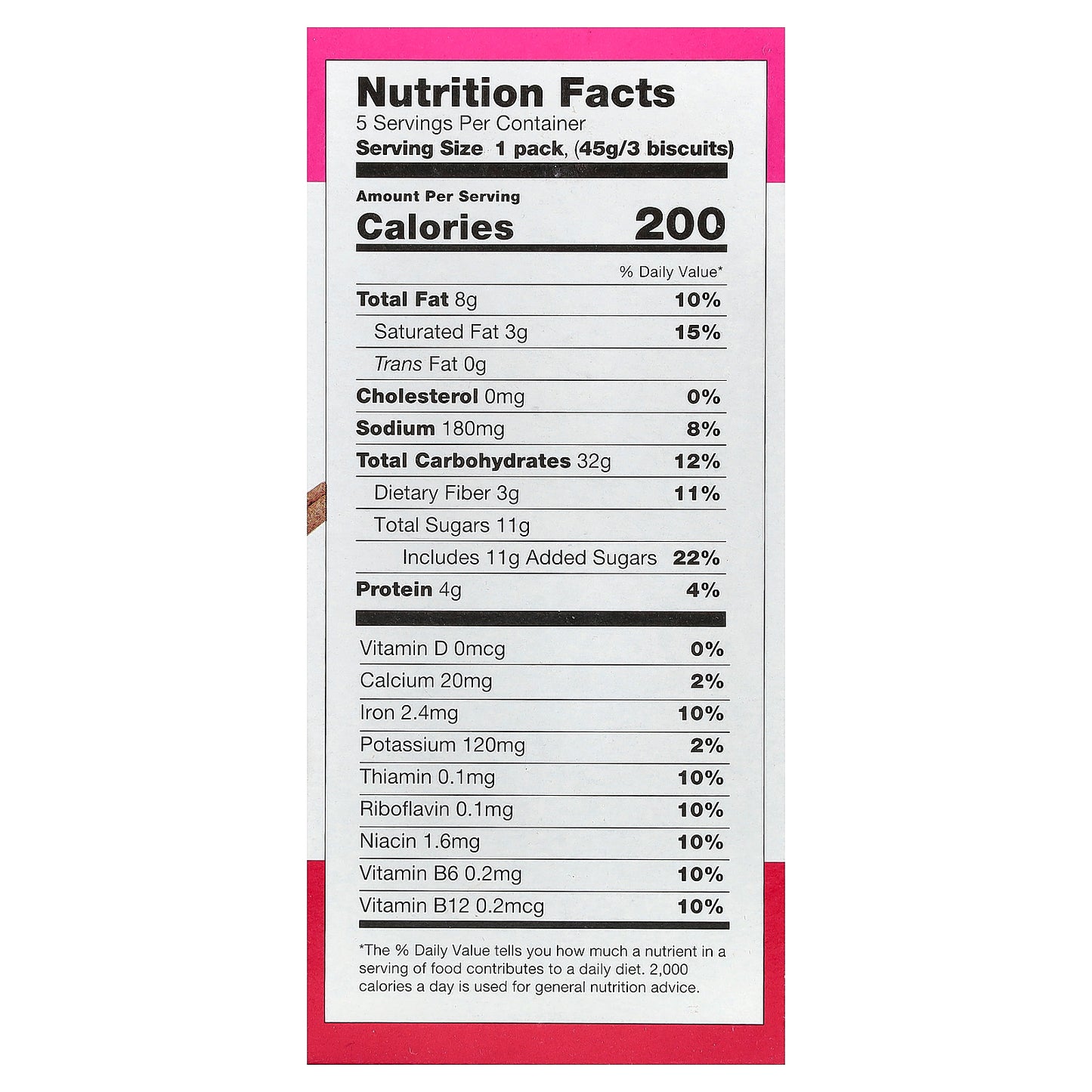 Sweet Loren's, Breakfast Biscuits, Cinnamon Sugar, 5 Packs, 1.6 oz (45 g) Each