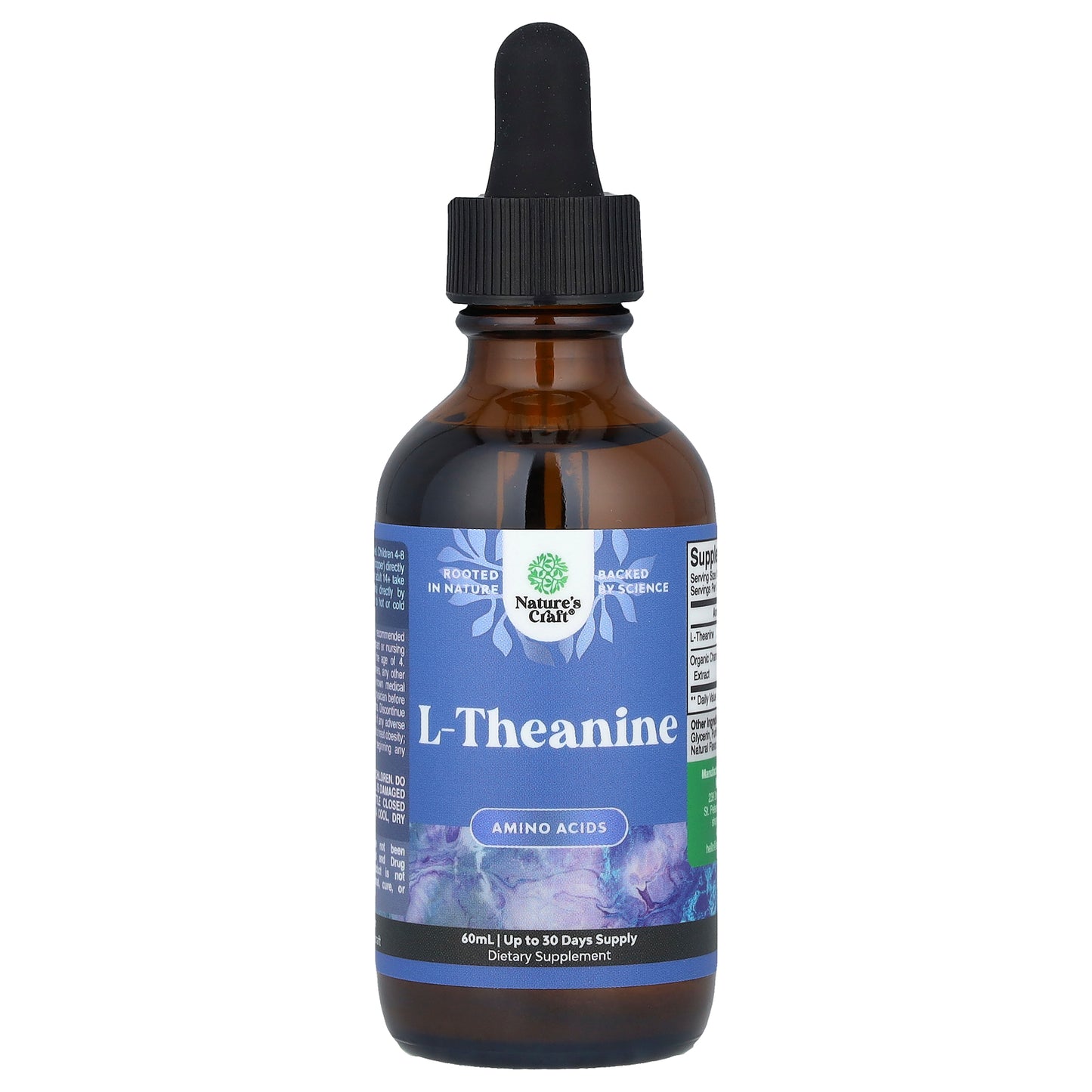 Nature's Craft, L-Theanine, Alcohol Free, 60 ml