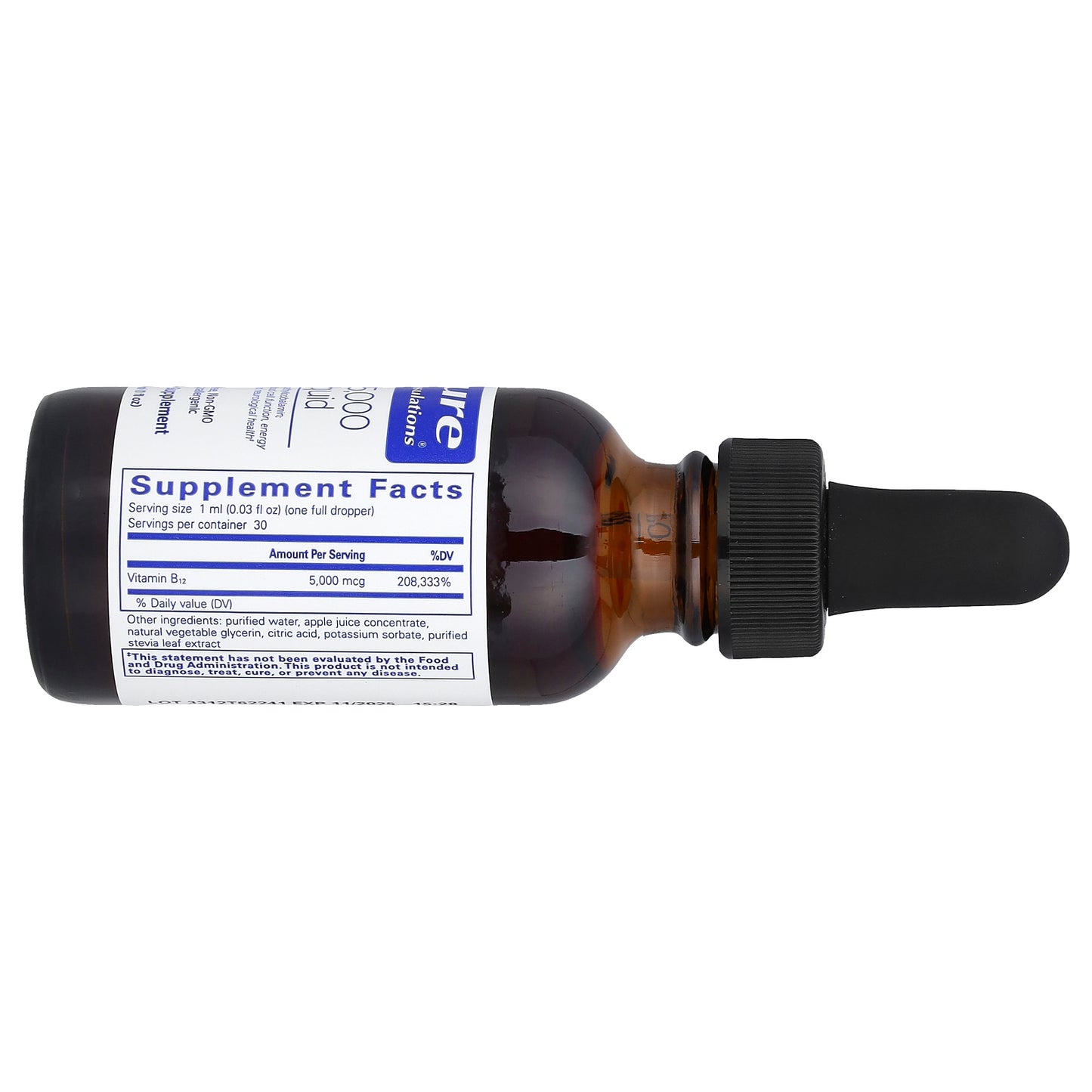 Pure Encapsulations, B12 5,000 Liquid, 1 fl oz (30 ml)