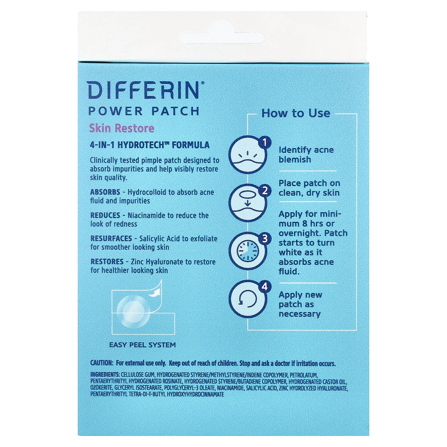 Differin, Power Patch, Skin Restore , 23 Clear Patches