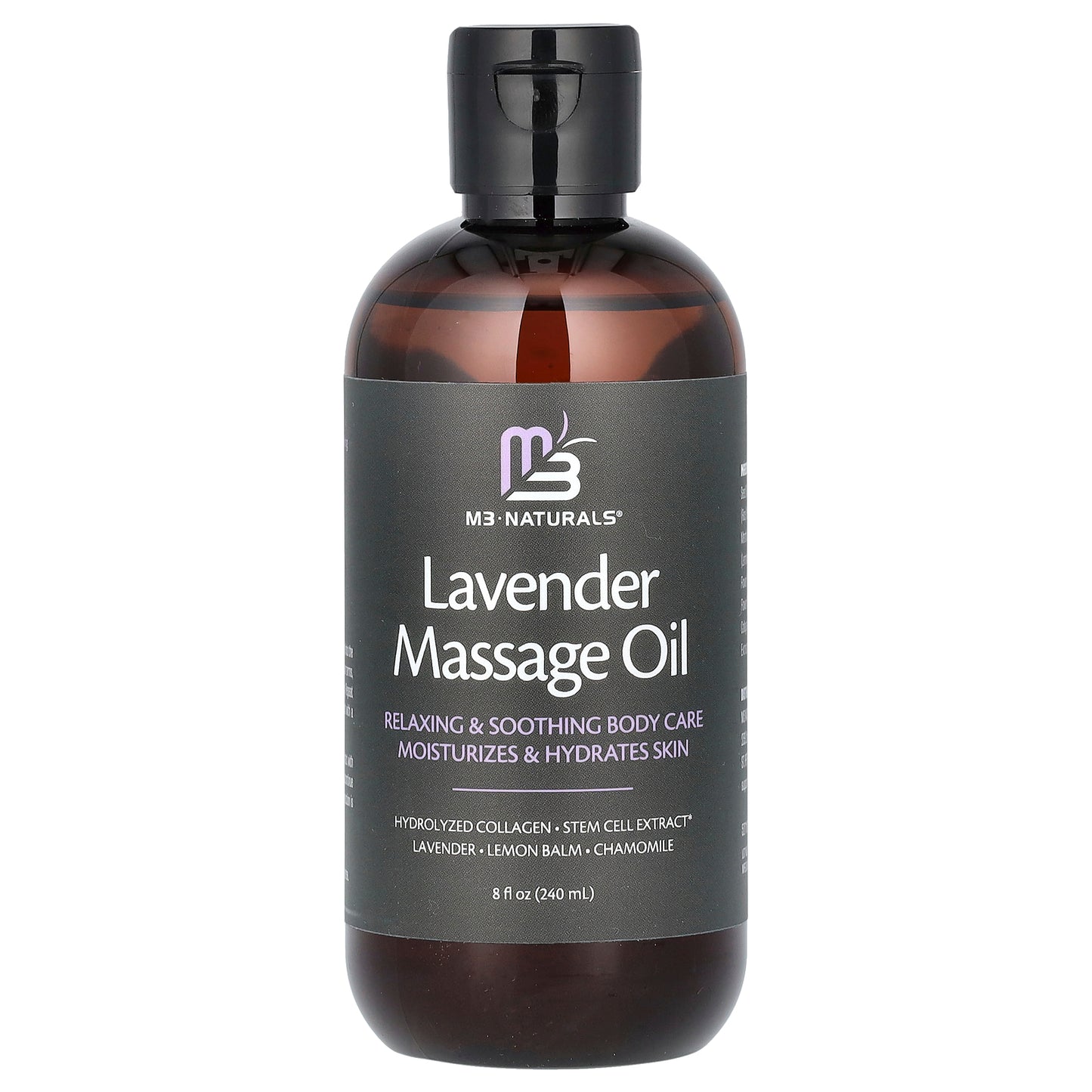 M3 Naturals, Lavender Massage Oil, 8 fl oz (240 ml)