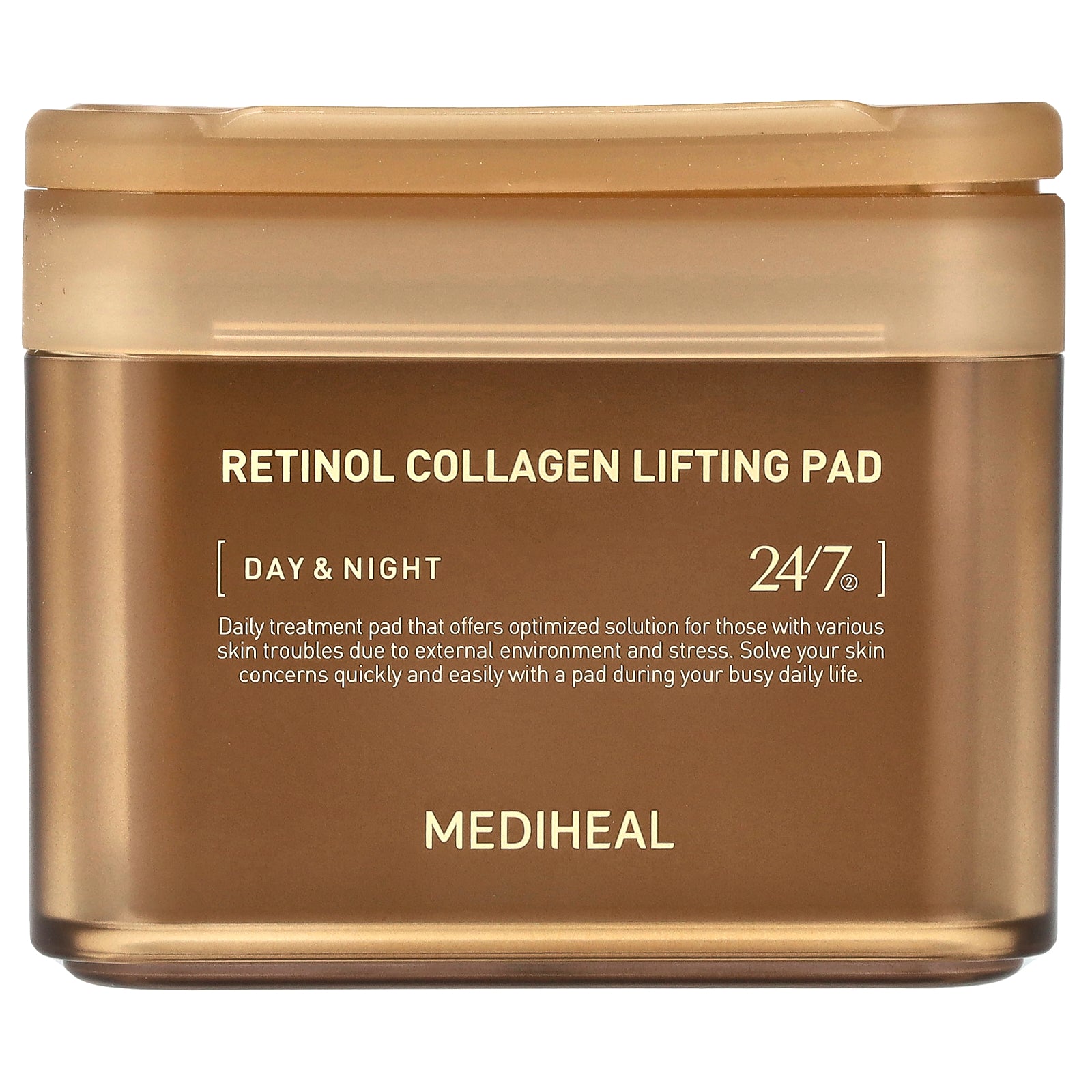 MEDIHEAL, Retinol Collagen Lifting Pad, Day & Night, 100 Pads