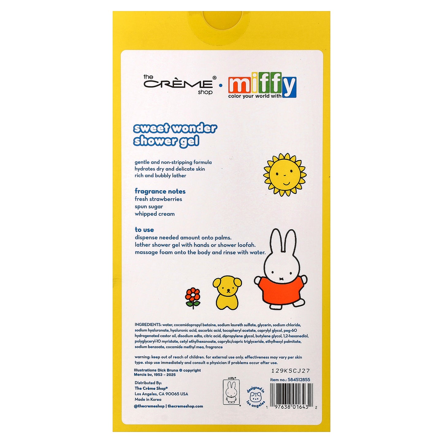The Creme Shop, Miffy, Moisturizing Shower Gel, Sweet Wonder, 11.4 fl oz (340 ml)