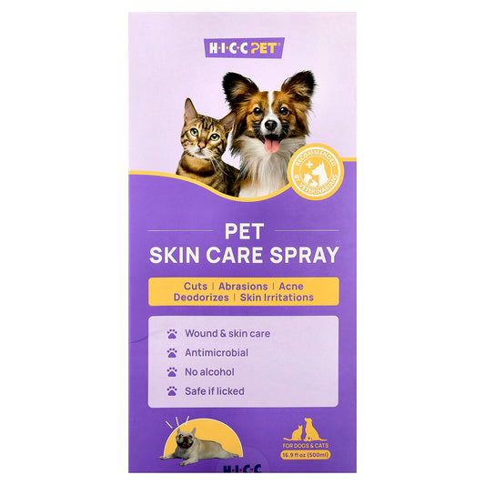 HICC Pet, Pet Skin Care Spray, For Dogs & Cats, 16.9 fl oz (500 ml)