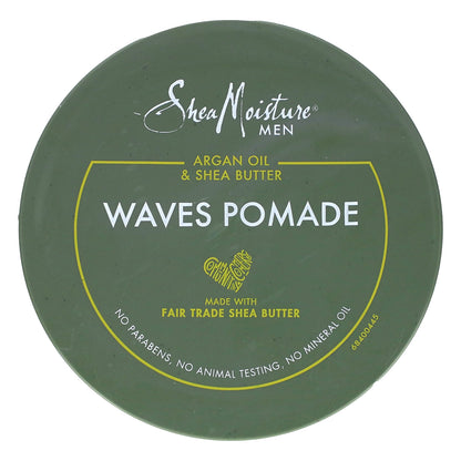 SheaMoisture, Men, Waves Pomade, Argan Oil & Shea Butter, 4 oz (113 g)