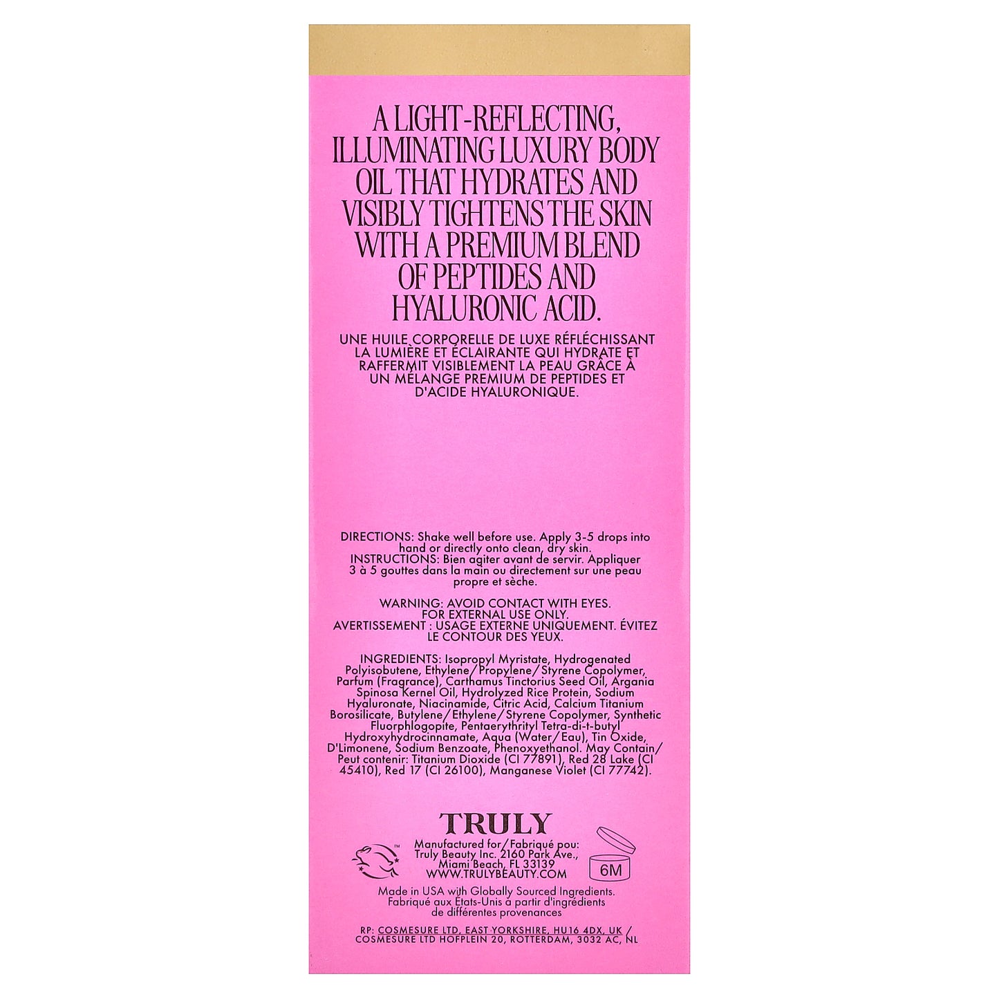 Truly Beauty, Birthday Sex Luxury Body Oil, 3.1 fl oz (90 ml)