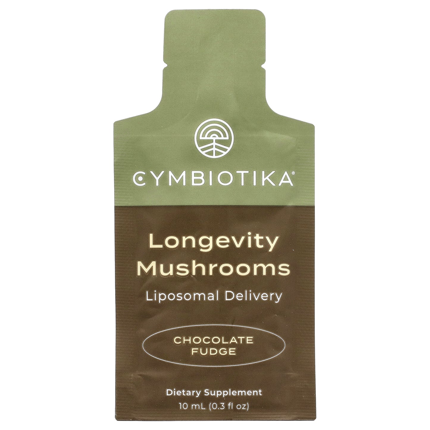 Cymbiotika, Longevity Mushrooms, Liposomal Delivery, Chocolate Fudge, 30 Pouches, 10 ml Each