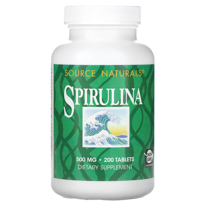 Source Naturals, Spirulina, 500 mg, 200 Tablets