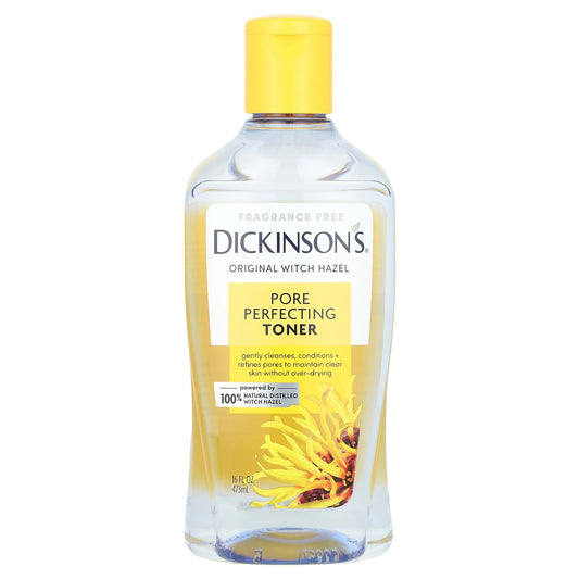 Dickinson Brands, Original Witch Hazel, Pore Perfecting Toner, Fragrance Free, 16 fl oz (473 ml)