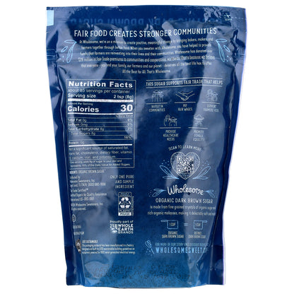 Wholesome Sweeteners, Organic Dark Brown Sugar, 24 oz (680 g)