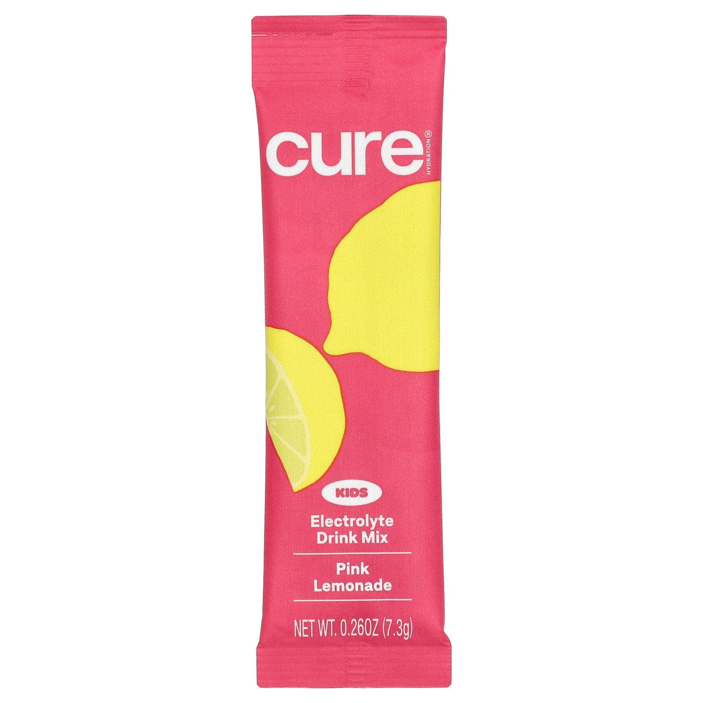 Cure Hydration, Kids, Electrolyte Drink Mix, Pink Lemonade, 6 Packets, 0.26 oz (7.3 g) Each