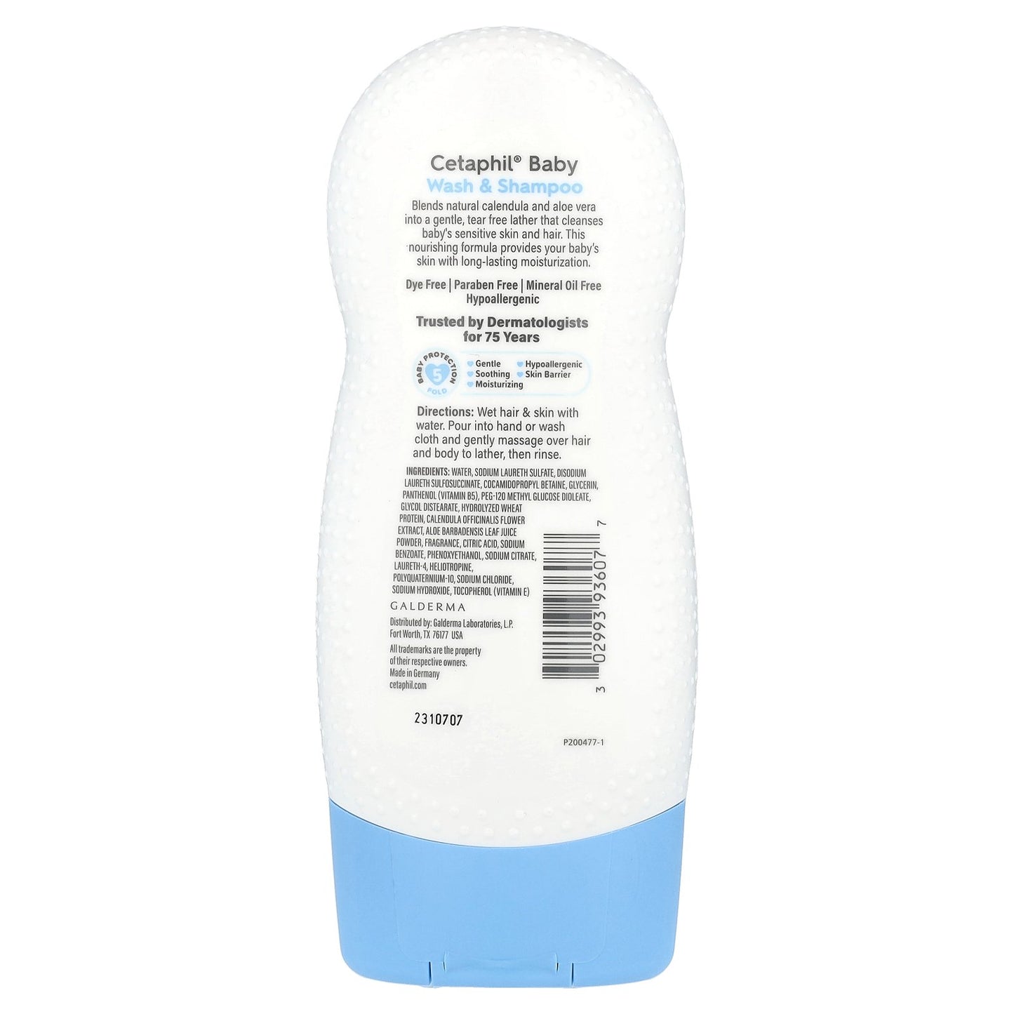 Cetaphil, Baby, Wash & Shampoo with Natural Calendula, 7.8 fl oz (230 ml)