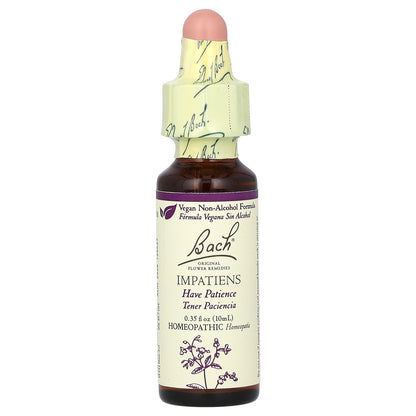 Bach, Original Flower Remedies, Impatiens, 0.35 fl oz (10 ml)