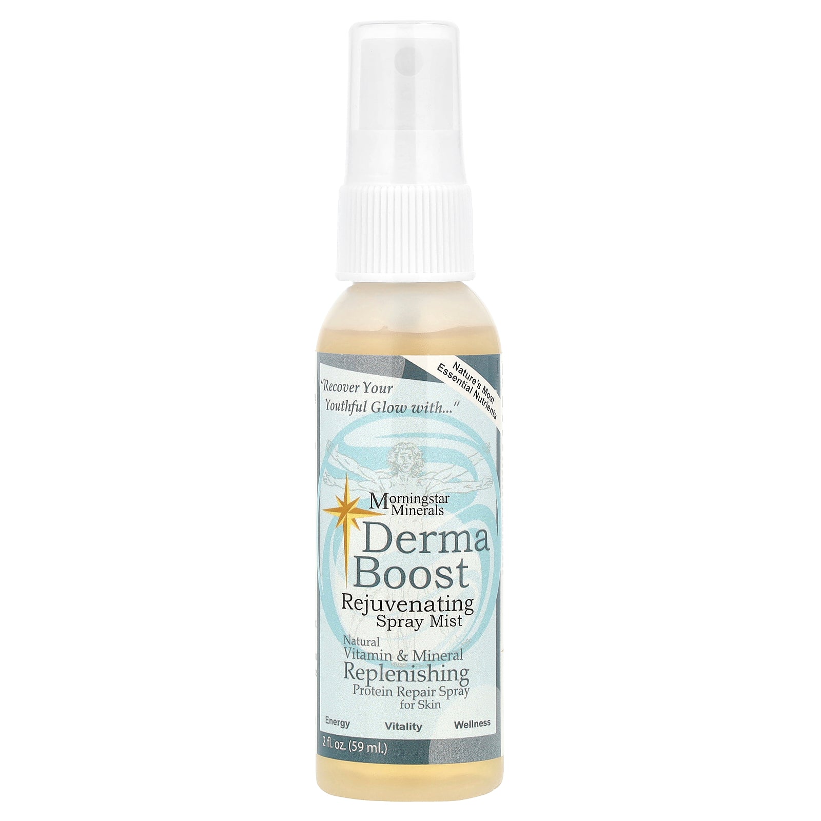 Morningstar Minerals, Derma Boost Rejuvenating Spray Mist, 2 fl oz (59 ml)