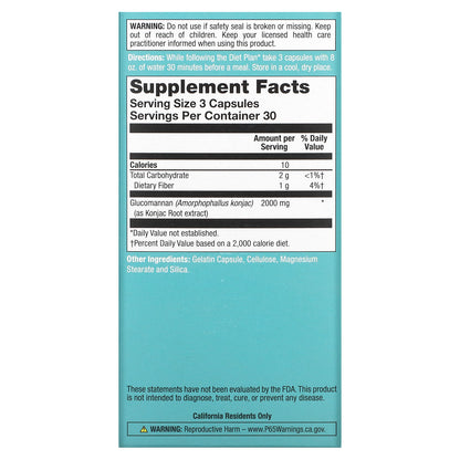 Natural Balance, Glucomannan™, Maximum Strength, 2,000 mg, 90 Capsules (666 mg per Capsule)