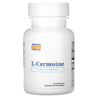 Advance Physician Formulas, L-Carnosine, 500 mg, 30 Capsules