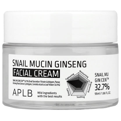 APLB, Snail Mucin Ginseng Facial Cream, 1.86 fl oz (55 ml)