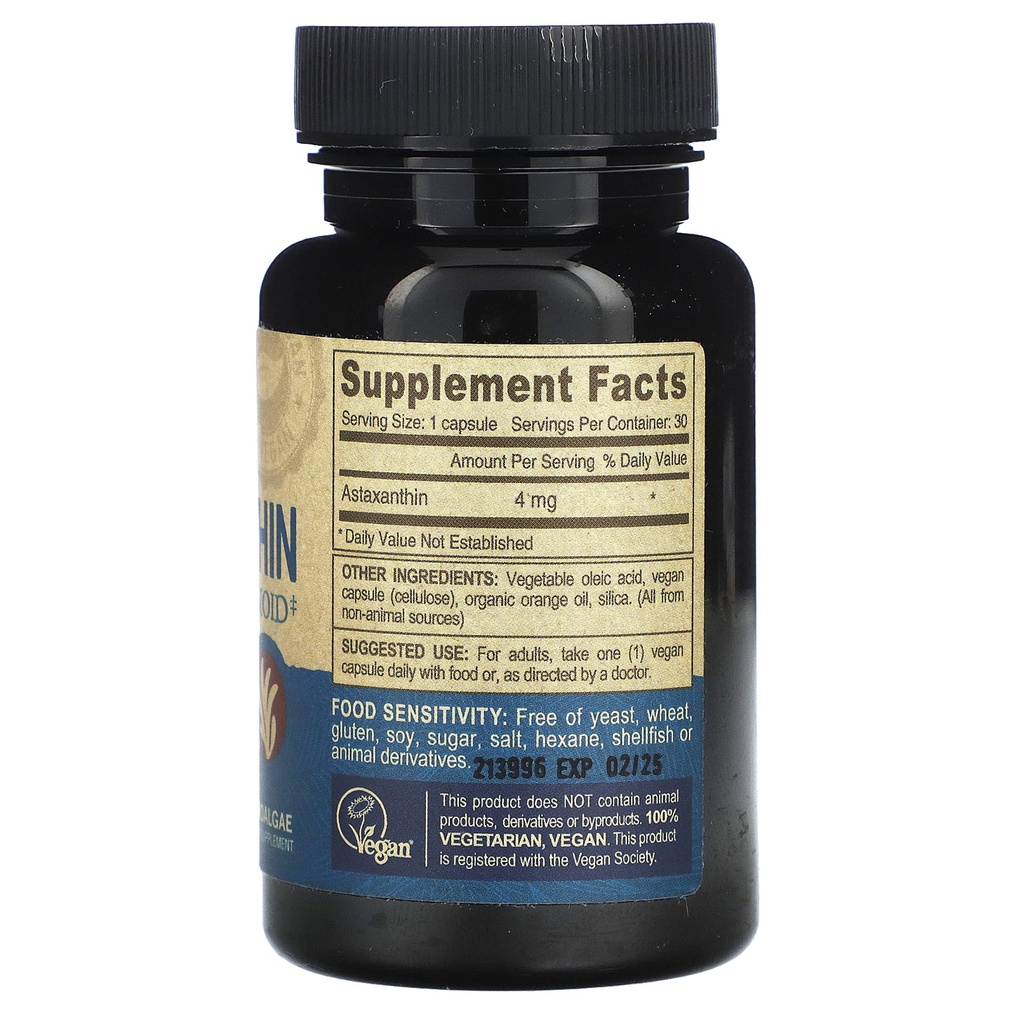 Deva, Vegan Astaxanthin, 4 mg, 30 Vegan Caps