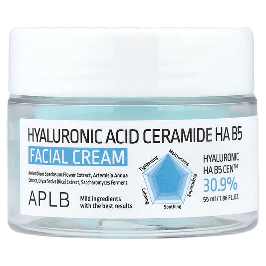 APLB, Hyaluronic Acid Ceramide HA B5 Facial Cream, 1.86 fl oz (55 ml)