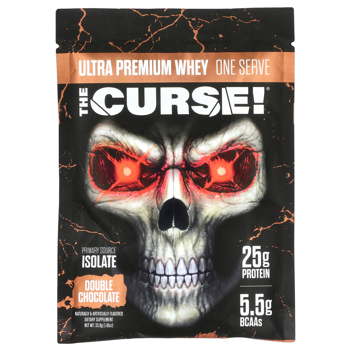 JNX Sports, The Curse, Ultra Premium Whey, Double Chocolate, 15 Packets, 1.19 oz (33.8 g) Each