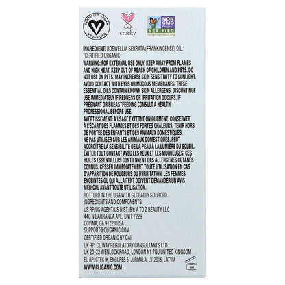 Cliganic, Organic Frankincense Essential Oil, 1 fl oz (30 ml)