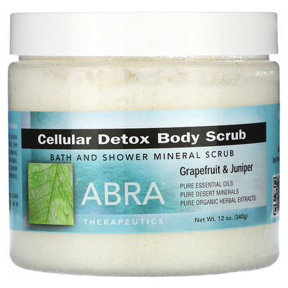 Abra Therapeutics, Cellular Detox Body Scrub, Grapefruit & Juniper, 12 oz (340 g)
